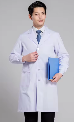 White Lab Coat – Unisex Medical Lab Coat for Men & Women with Pockets – Professional Doctor, Scientist, and Student Lab Jacket – Cotton Poly Blend, Washable - Size XL