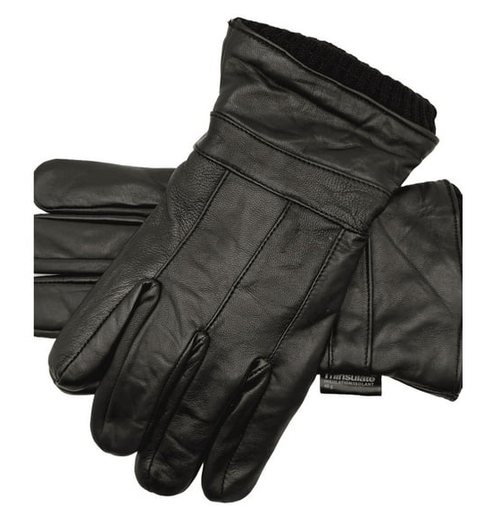 Winter Gloves- Men- Premium Sheep Leather- 3M Fleece Insulated- Elegant Style- Comfortable and Soft- By North Gloves Canada