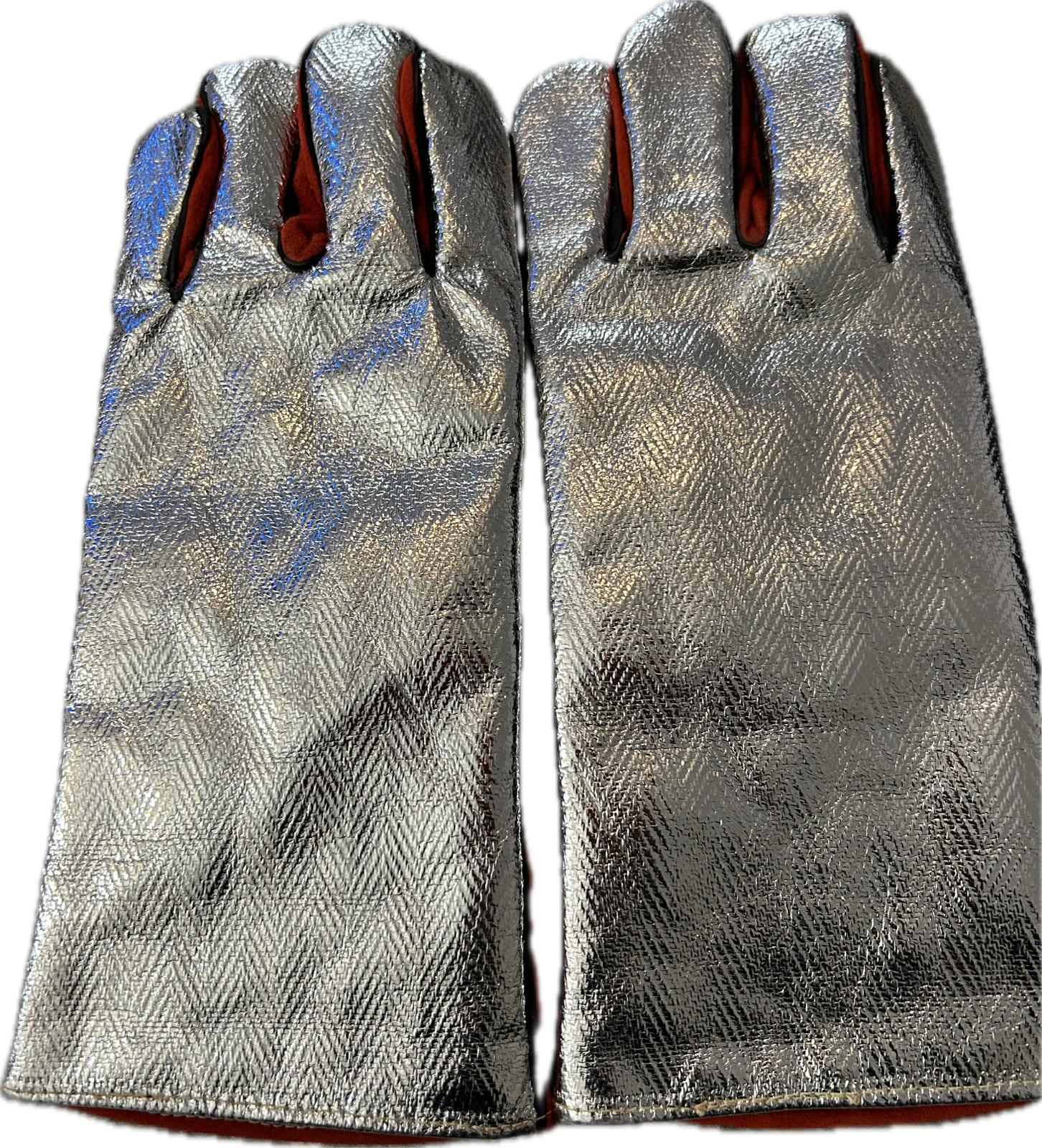 Welding Gloves - work Industrial Aluminum heat resistant safety gloves