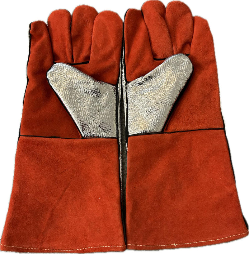 Welding Gloves - work Industrial Aluminum heat resistant safety gloves