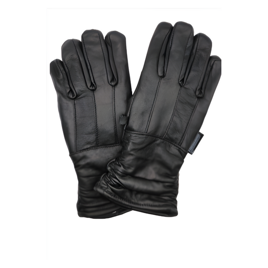 Winter Gloves for Women- Fleece Insulated- Supple Leather- Medium Size